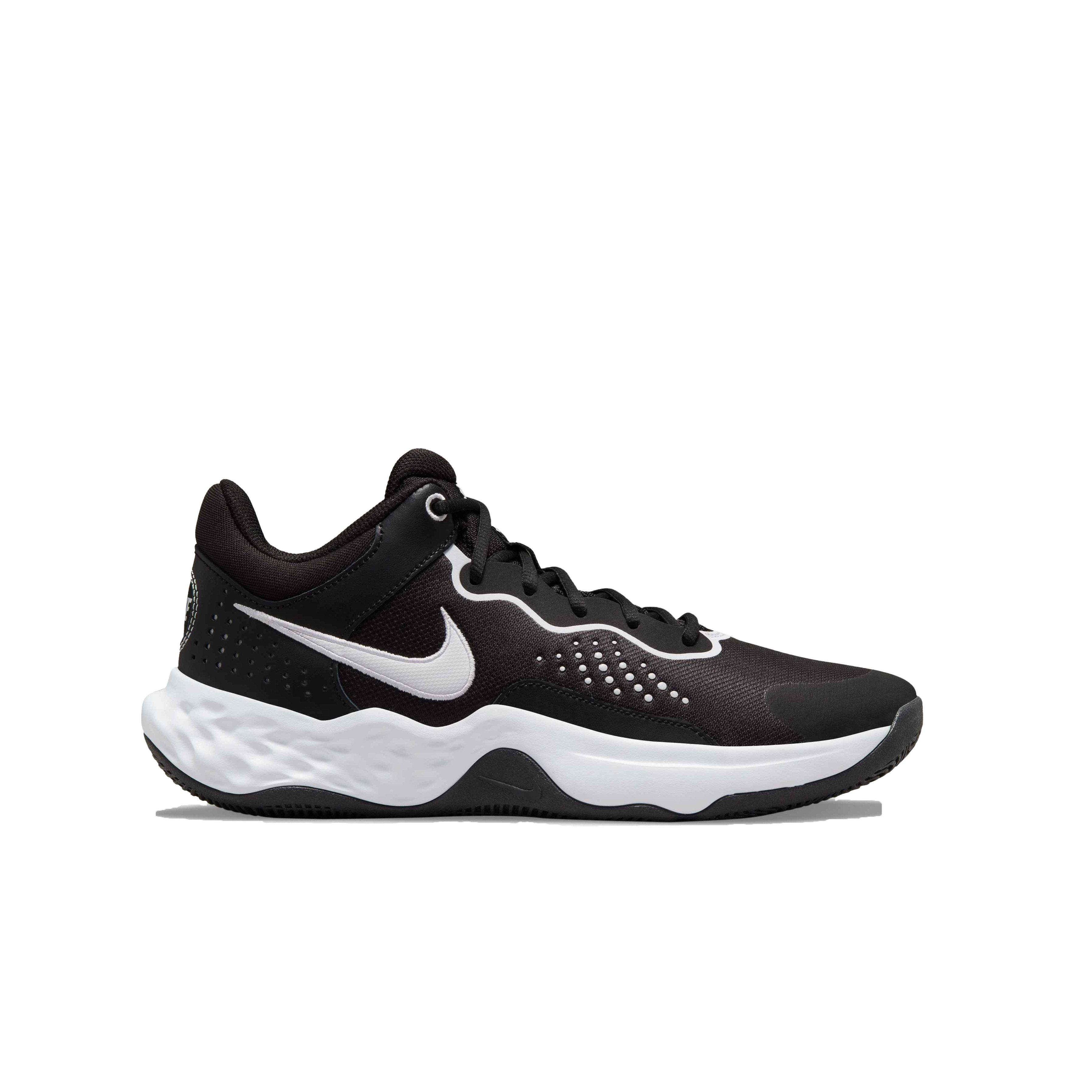 Nike Fly.By Mid 3 "Black/White" Grade School Boys' Basketball Shoe
